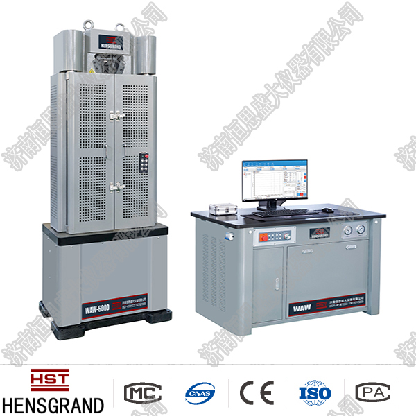 WAW-600G Microcesar con microcomputadora Electrohidráulico Servo Universal Test Machine